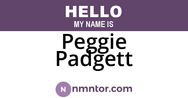 Peggie Padgett