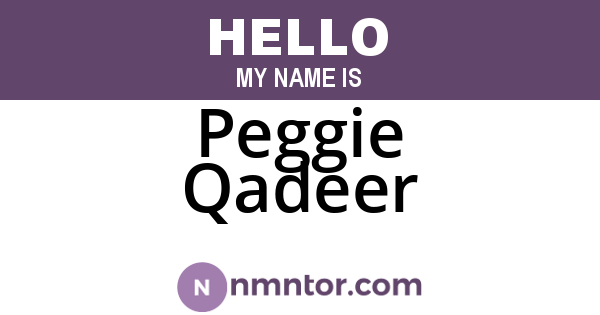 Peggie Qadeer