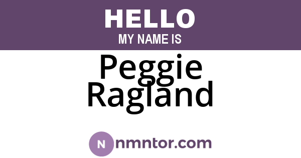 Peggie Ragland