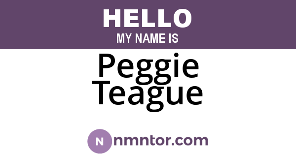 Peggie Teague