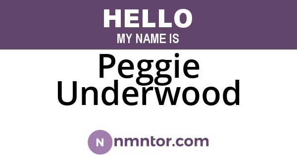 Peggie Underwood