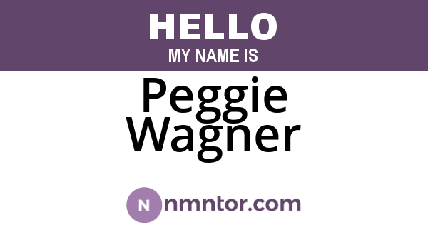 Peggie Wagner