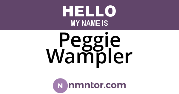 Peggie Wampler