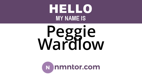 Peggie Wardlow