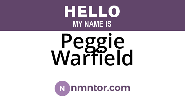 Peggie Warfield