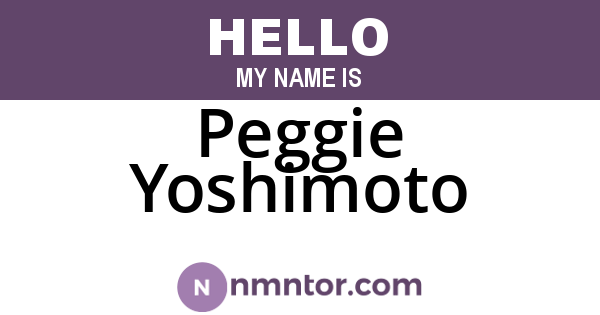 Peggie Yoshimoto
