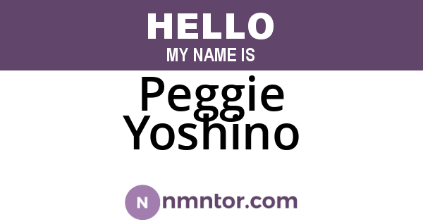 Peggie Yoshino