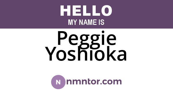 Peggie Yoshioka