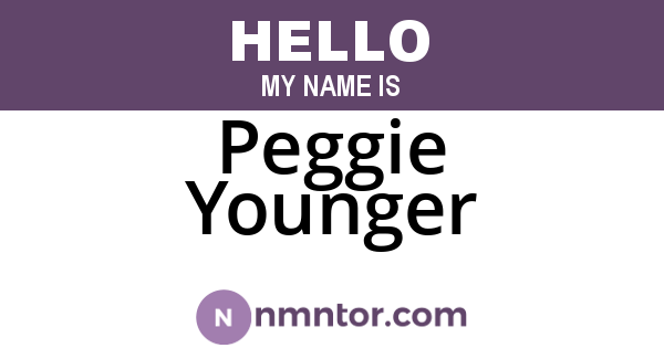 Peggie Younger