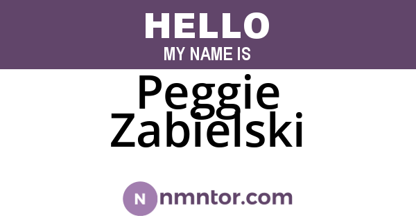 Peggie Zabielski
