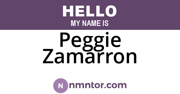 Peggie Zamarron