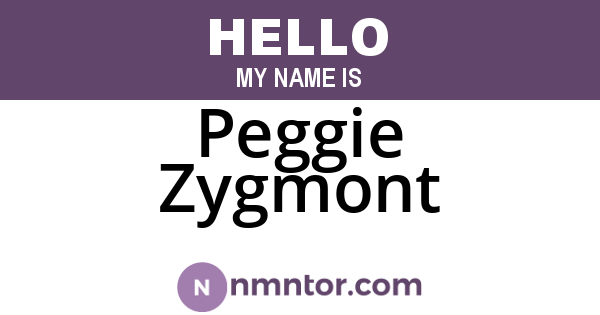 Peggie Zygmont