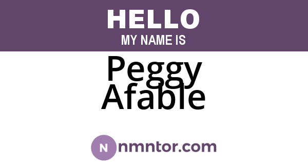 Peggy Afable