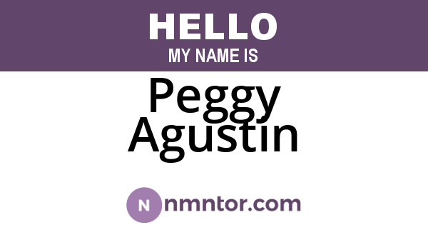 Peggy Agustin