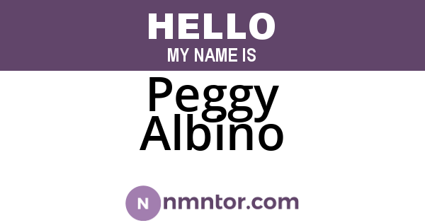 Peggy Albino