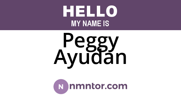Peggy Ayudan