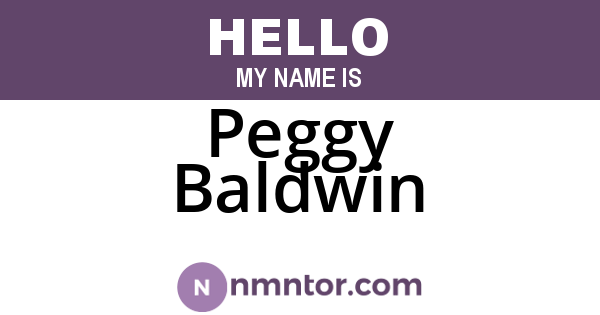 Peggy Baldwin