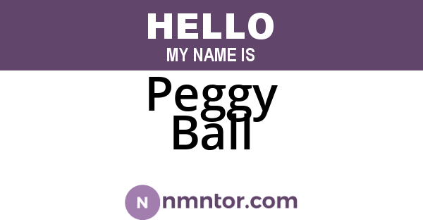 Peggy Ball
