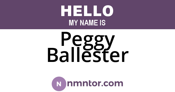 Peggy Ballester