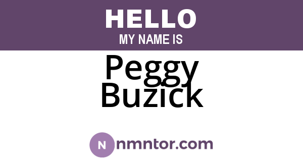 Peggy Buzick