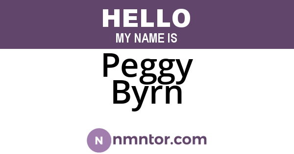Peggy Byrn