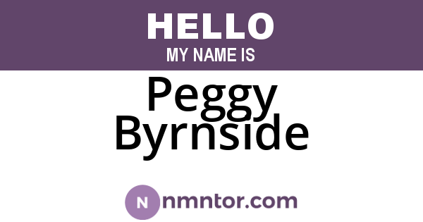 Peggy Byrnside