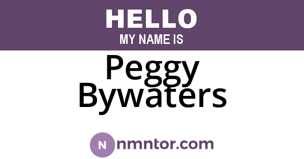 Peggy Bywaters