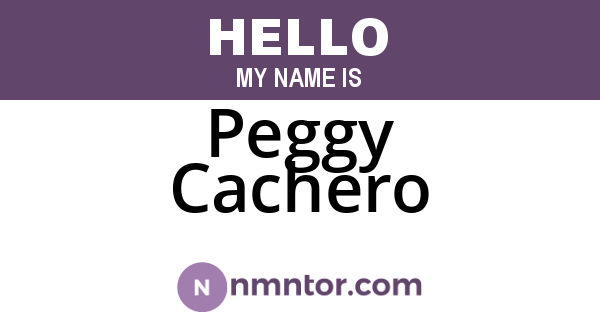 Peggy Cachero