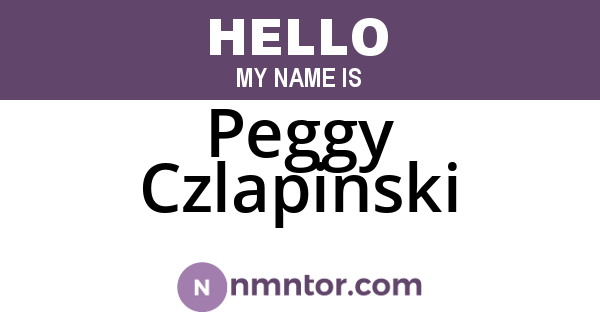 Peggy Czlapinski