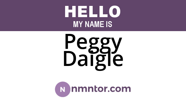 Peggy Daigle
