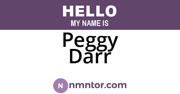 Peggy Darr