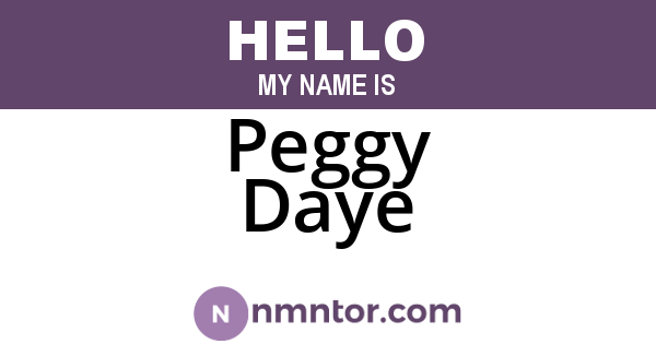Peggy Daye