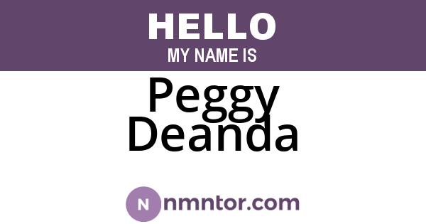 Peggy Deanda