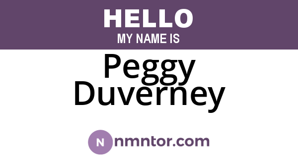Peggy Duverney