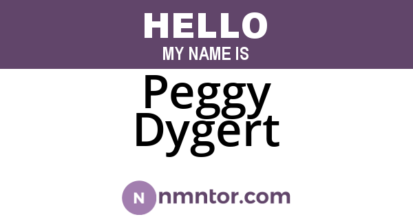 Peggy Dygert