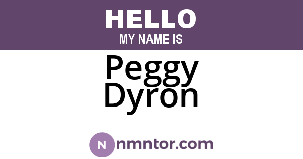 Peggy Dyron
