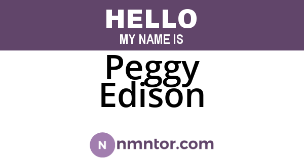 Peggy Edison