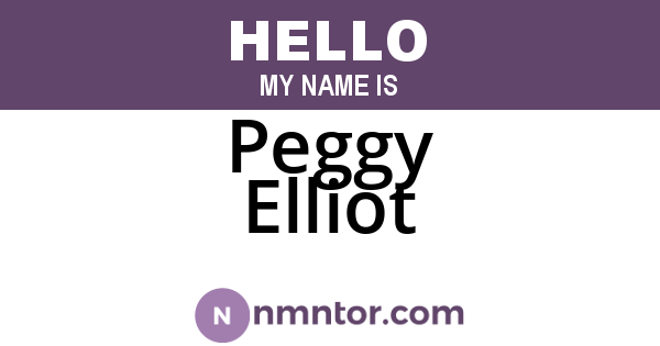 Peggy Elliot