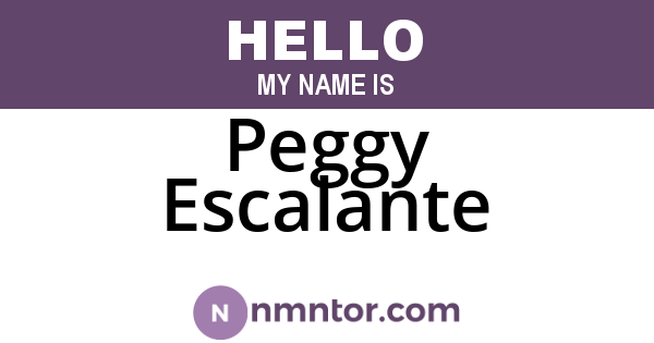 Peggy Escalante