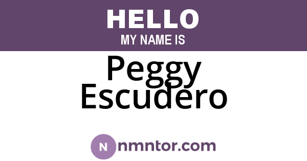 Peggy Escudero