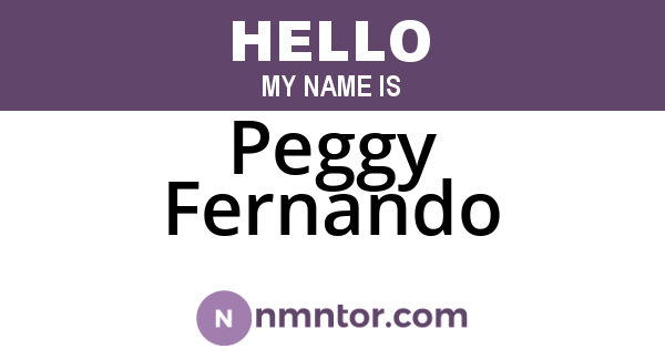 Peggy Fernando