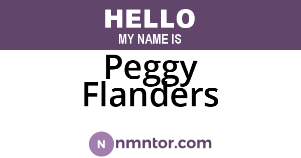 Peggy Flanders