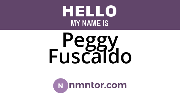 Peggy Fuscaldo