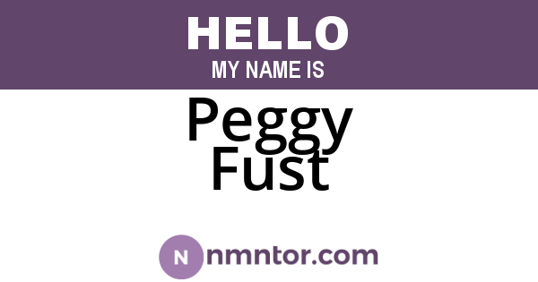 Peggy Fust