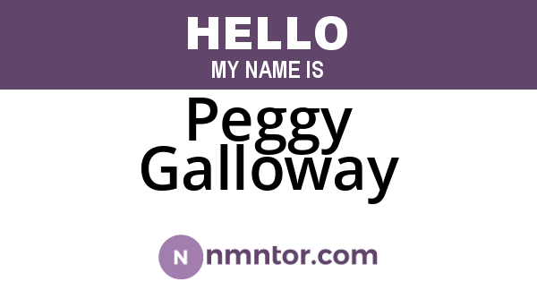 Peggy Galloway