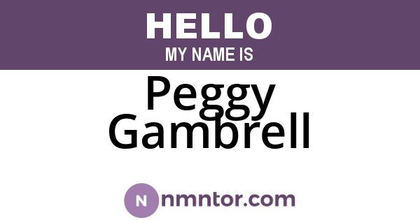 Peggy Gambrell