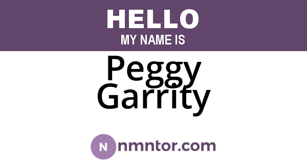 Peggy Garrity