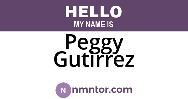 Peggy Gutirrez