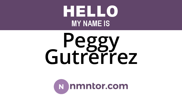 Peggy Gutrerrez