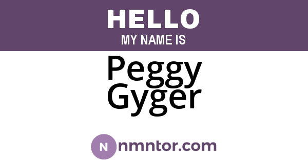 Peggy Gyger